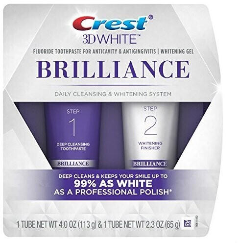 Crest 3D White Brilliance Daily Cleansing Toothpaste and Whitening Gel System (70ml)
