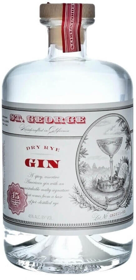 St. George Dry Rye Gin 45% 0,7l