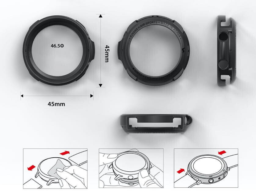 Rearth Ringke Air Sports for Samsung Galaxy Watch3 45mm Black