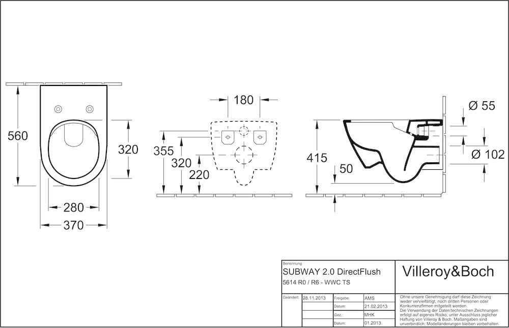 Villeroy & Boch Subway 2.0 (5614R0R1)