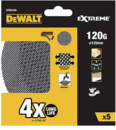 DeWalt 125 mm K120 5 Stk. (DTM3105)