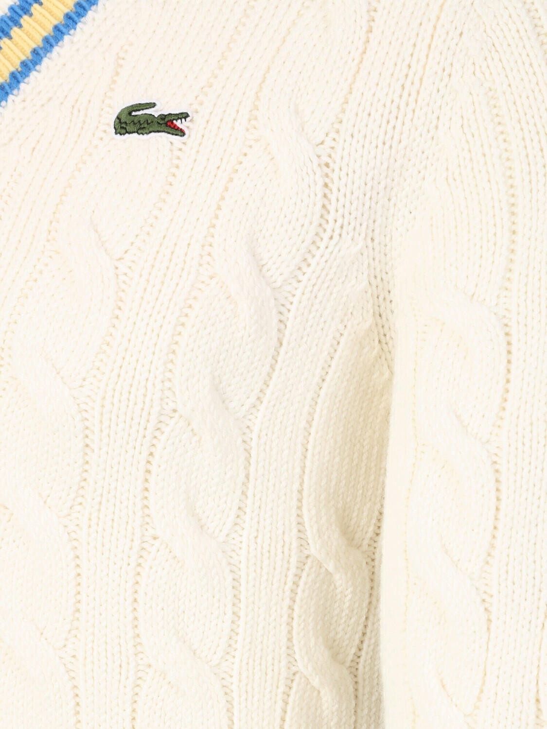 Lacoste Knited Pullover Classic Fit V Neck beige