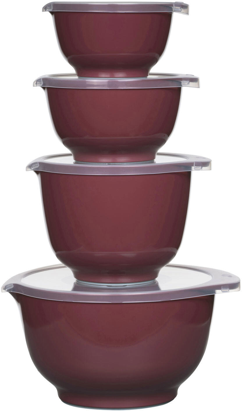 Rosti Mepal Margrethe mixing bowl with lid (0.5, 0.75, 1.5, 3 l) set of 8 pieces