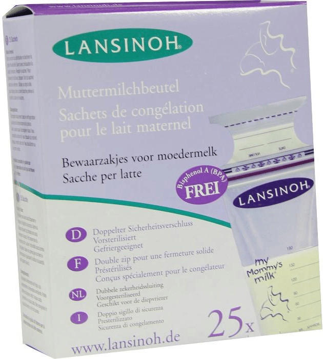 Lansinoh Breastmilk Storage Bags 180ml 25 Pack