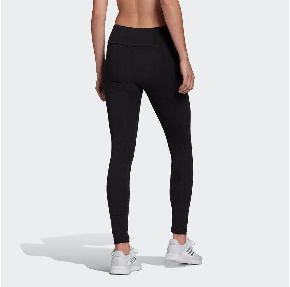 Adidas Essentials High-Waisted Logo Leggings black/white