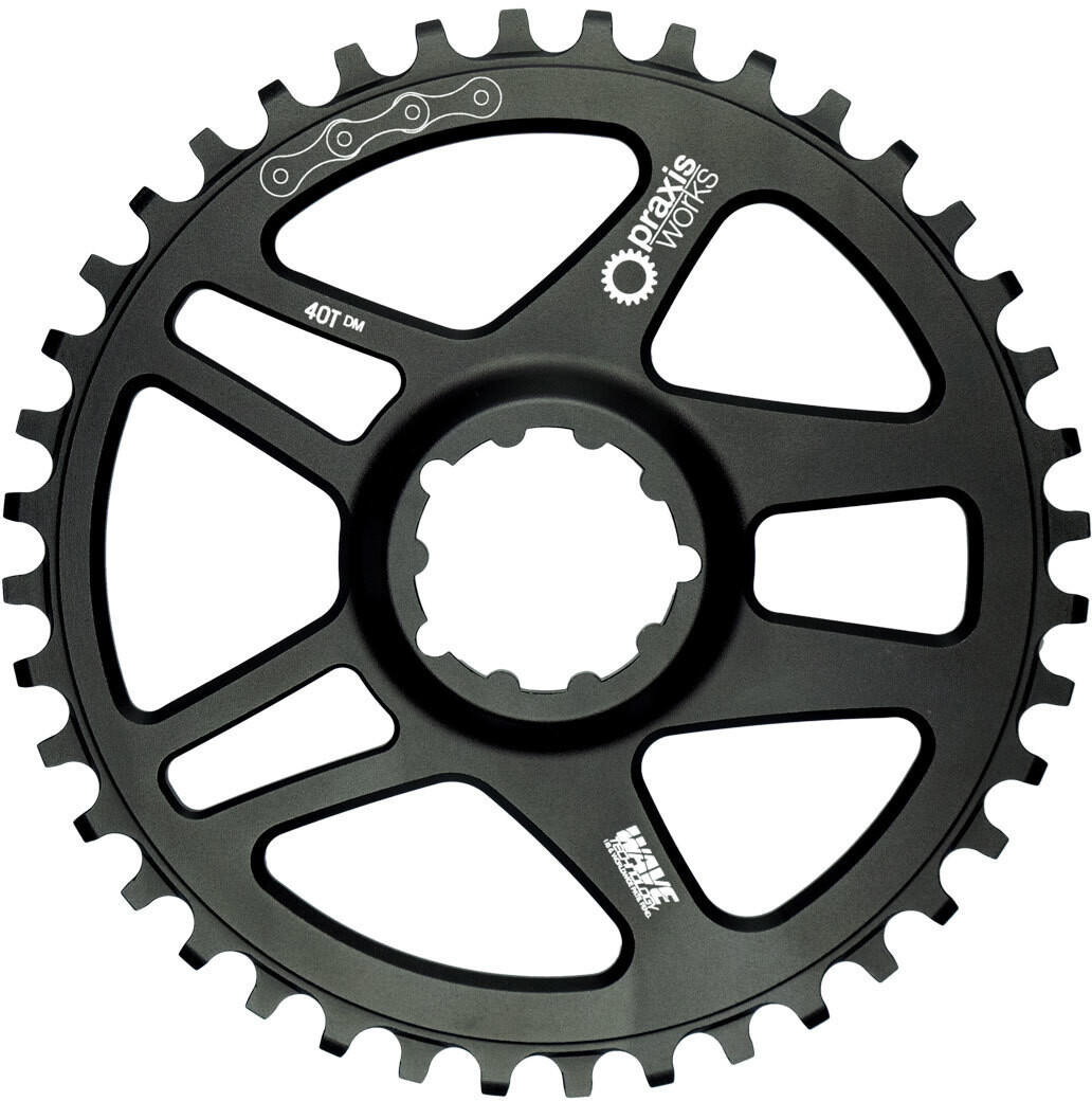 Praxis Works Road Wave Tech Chainring 1-fach Direct Mount 3-Loch 38T