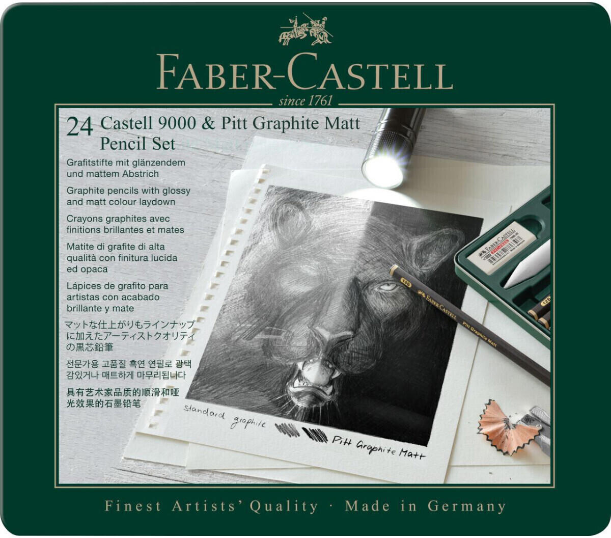 Faber-Castell Pitt Graphite Matt & Castell 9000 (115224)