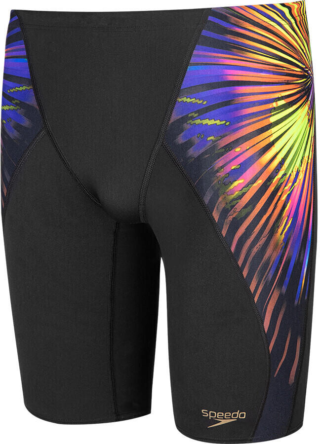 Speedo Placement Digital V-Cut Jammer (10851F) explosion black/fluo yellow