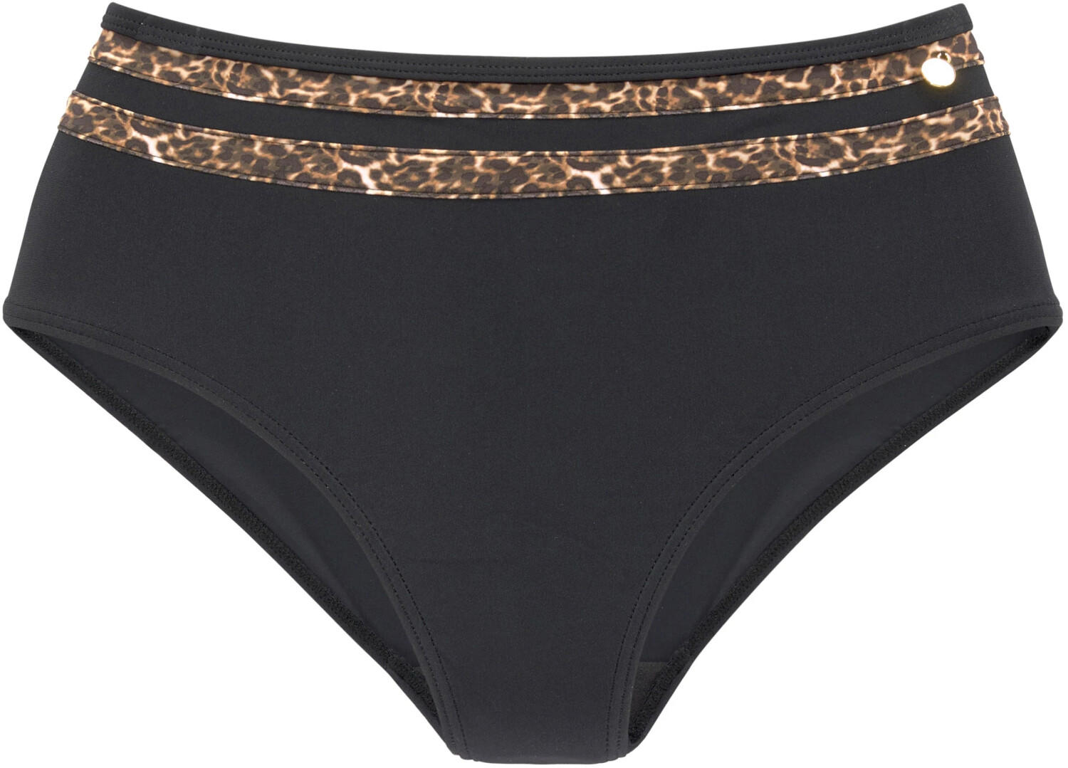 Lascana Adele High Waist Bikini Bottoms black/leo