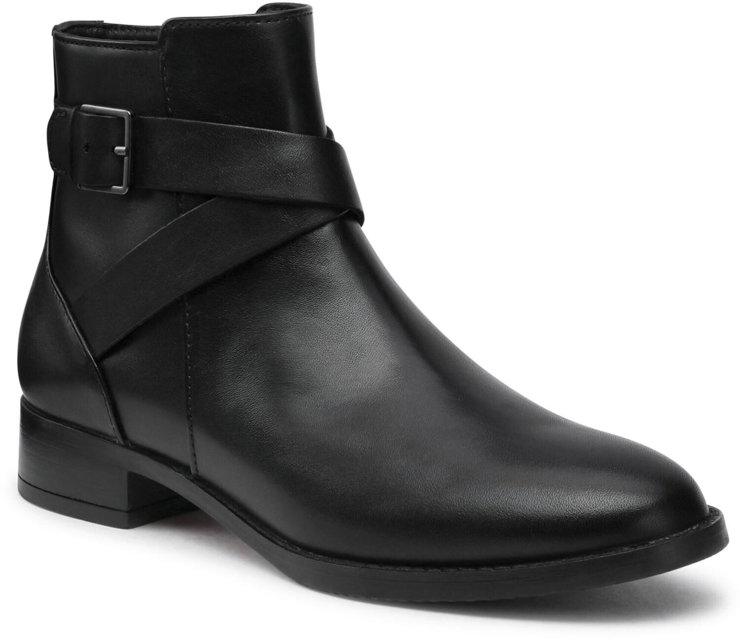 Clarks Hamble Buckle black leather