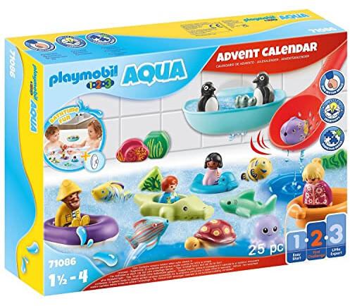 Playmobil 1.2.3 AQUA Bath Time Fun Advent Calendar 2022 (71086)
