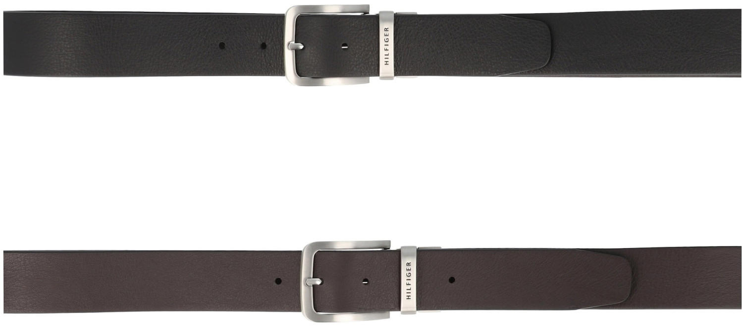 Tommy Hilfiger Reversible Leather Silver-Tone Loop Belt black/brown (AM0AM03111)