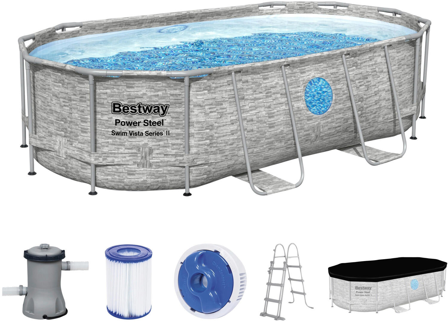 Bestway Power Steel Swim Vista 427 x 250 x 100 cm with pump (56714)