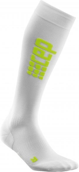 CEP Men's Progressive+ Ultralight Compression Run Socks white/green