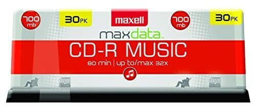 Maxell Audio CD-R 700 MB 30pk Jewelcase