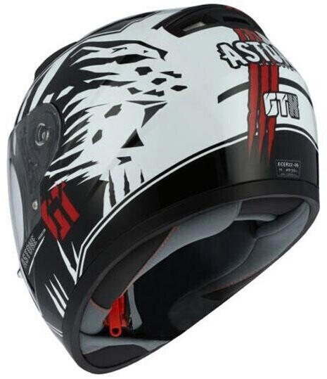 Astone Gt2 Graphic Predator Full Face Helmet Black