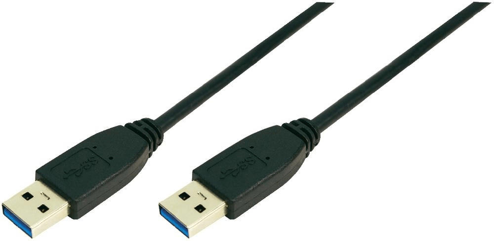 LogiLink Cable USB 3.0 Type A to Type A, Black, 3m (CU0040)