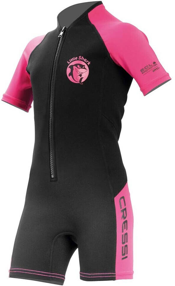 Cressi Little Shark 2mm Short Sleeve black/pink