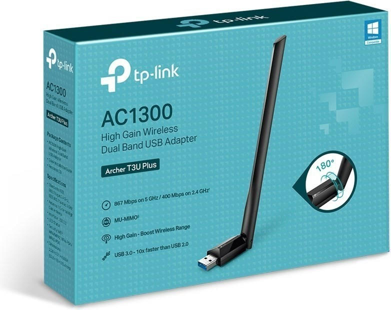 TP-Link Archer T3U Plus AC1300 WLAN Dual Band USB Adapter