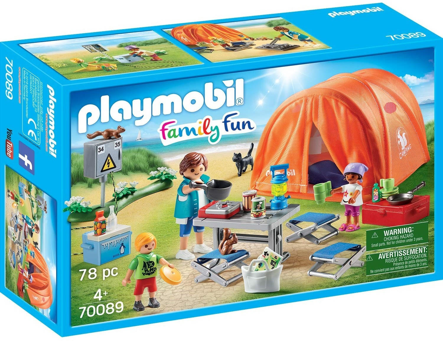 Playmobil Family Fun Camping Trip with Large Tent (70089)