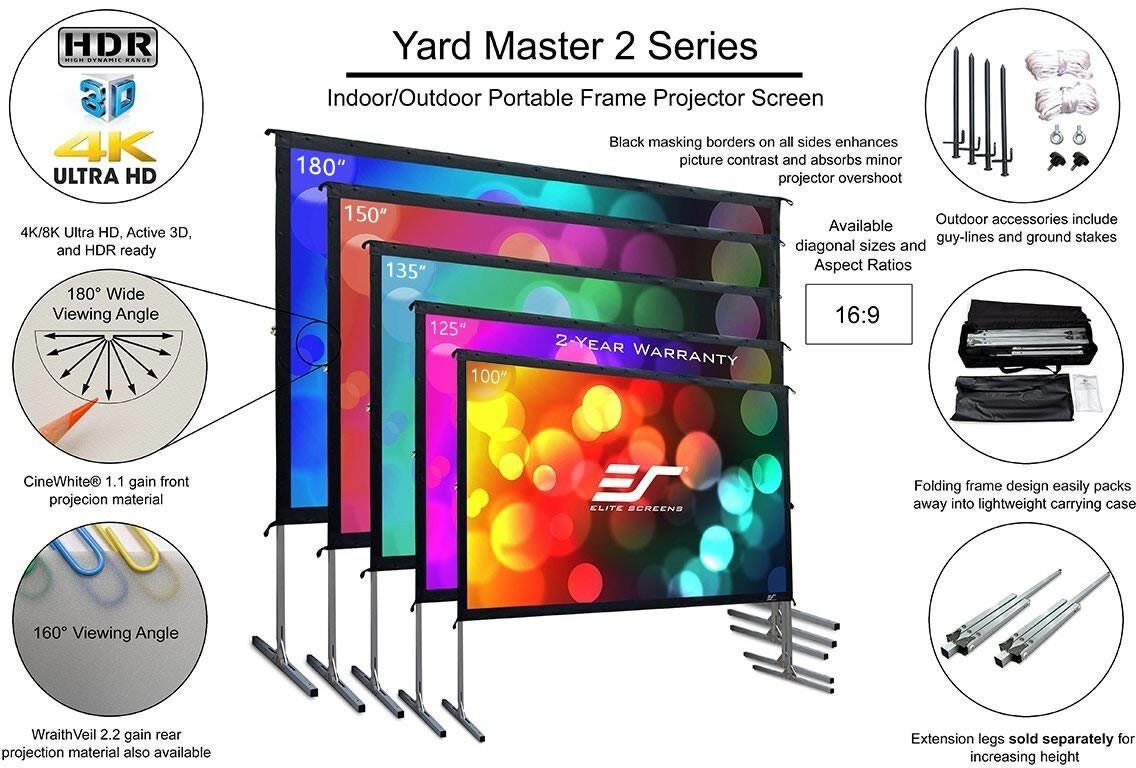 Elite Screens Yard Master 2 (CineWhite) OMS100H2