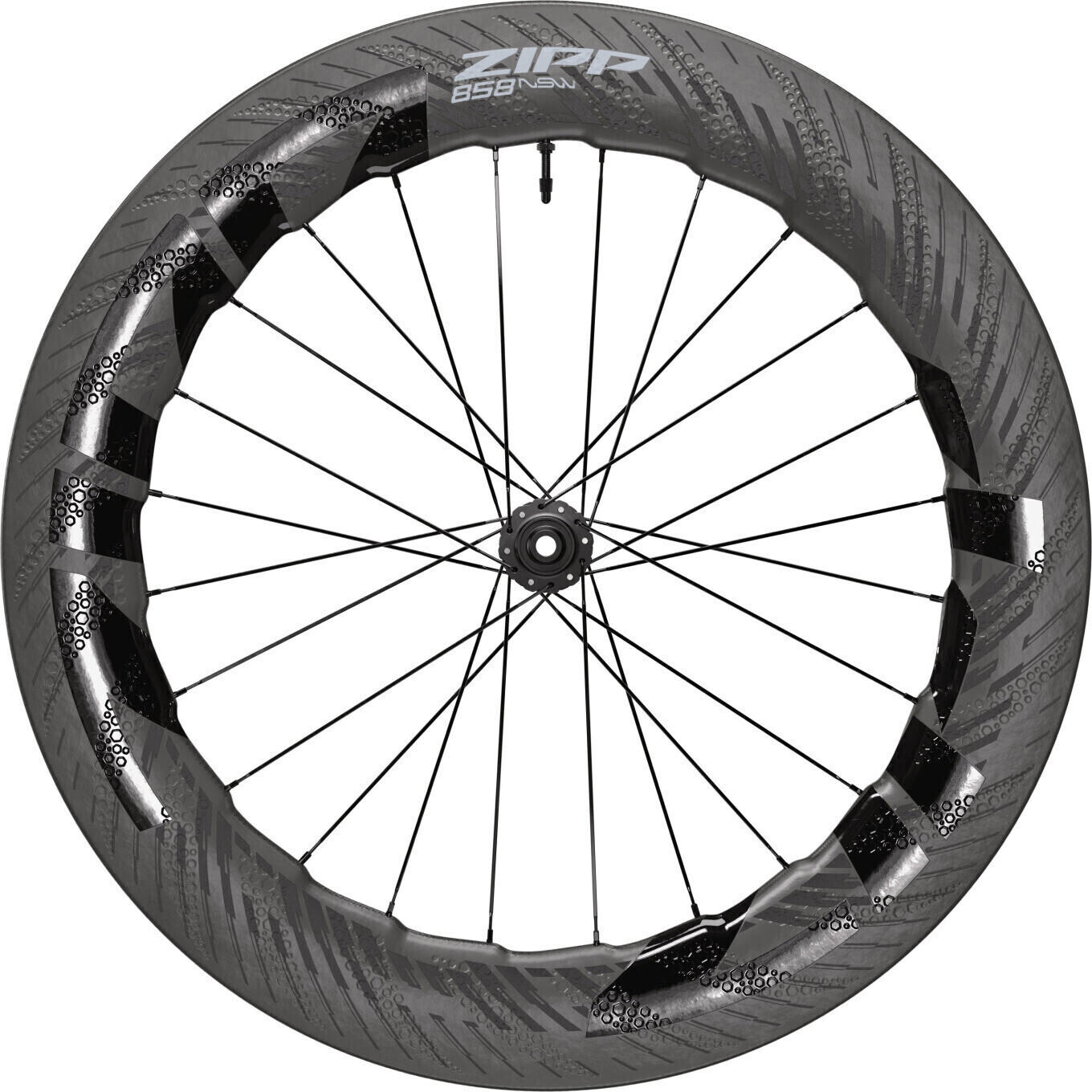 Zipp 858 NSW Disc front wheel 28" 12x100mm carbon cl tlr 24h 2022 racing bike front wheels