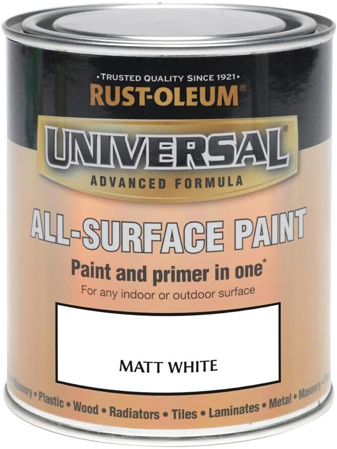 RUST-OLEUM 750ml Universal Paint - Matt White