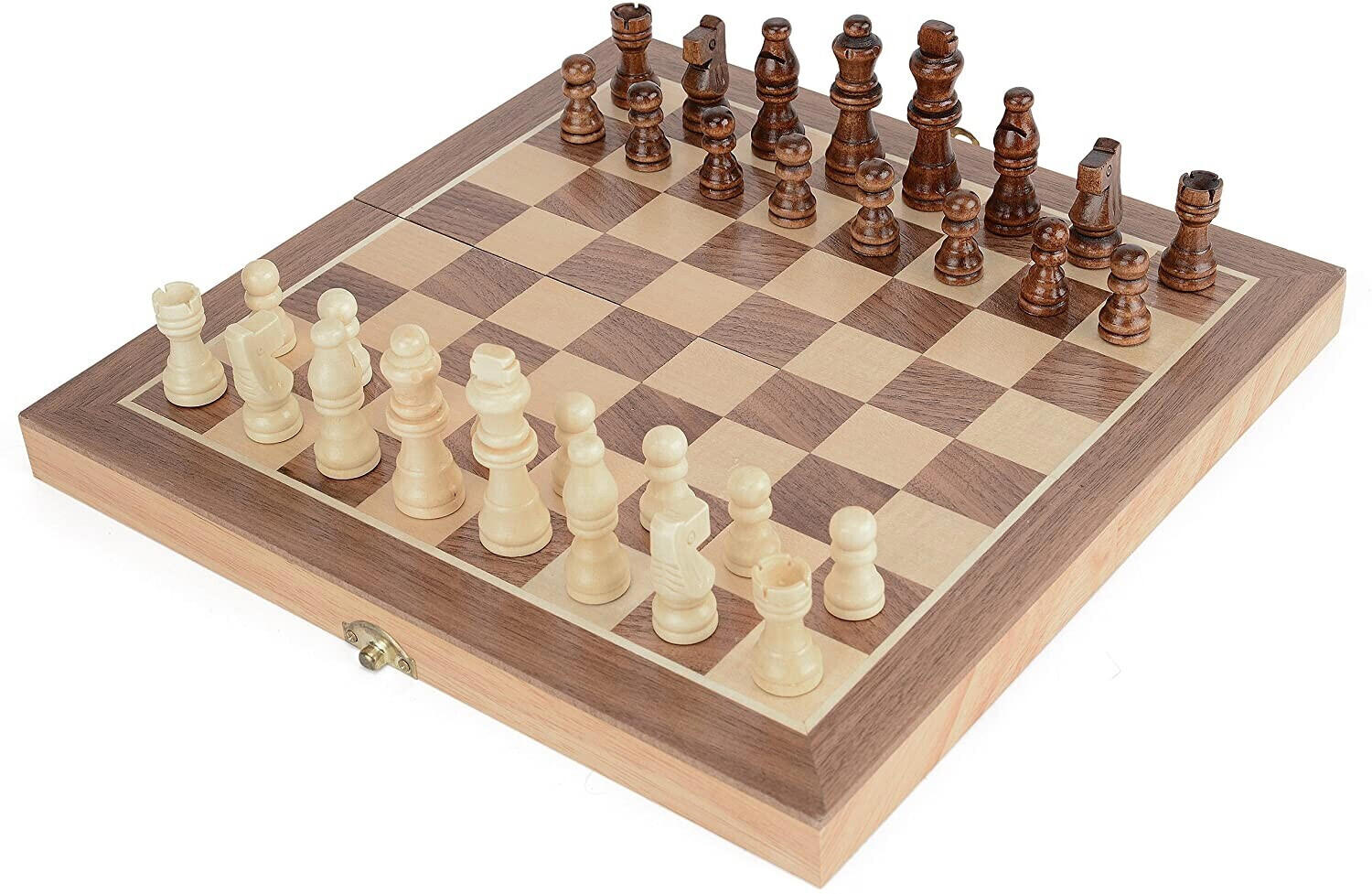 Toyrific Foldable Wooden Travel Chess Set