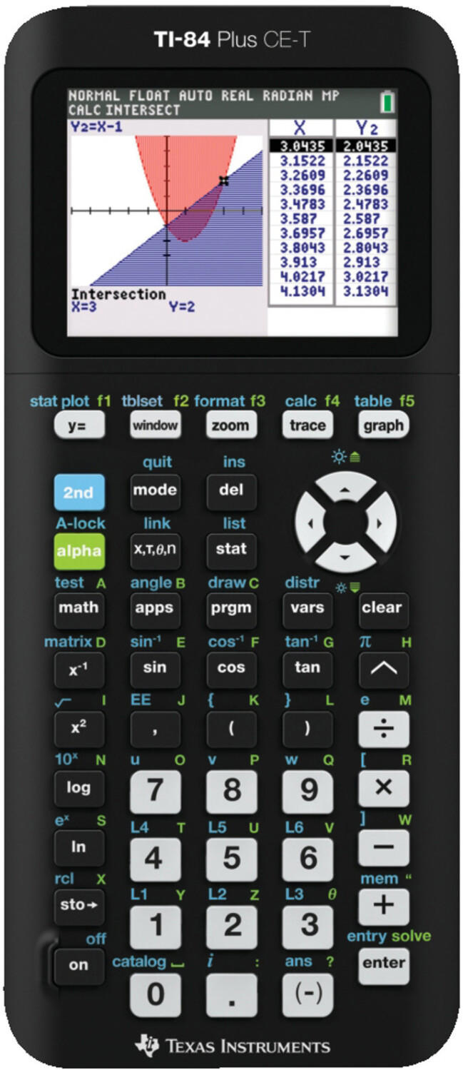 Texas Instruments TI-84 Plus CE-T black