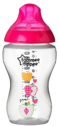 Tommee Tippee Closer to Nature Baby Bottle Pink 340 ml