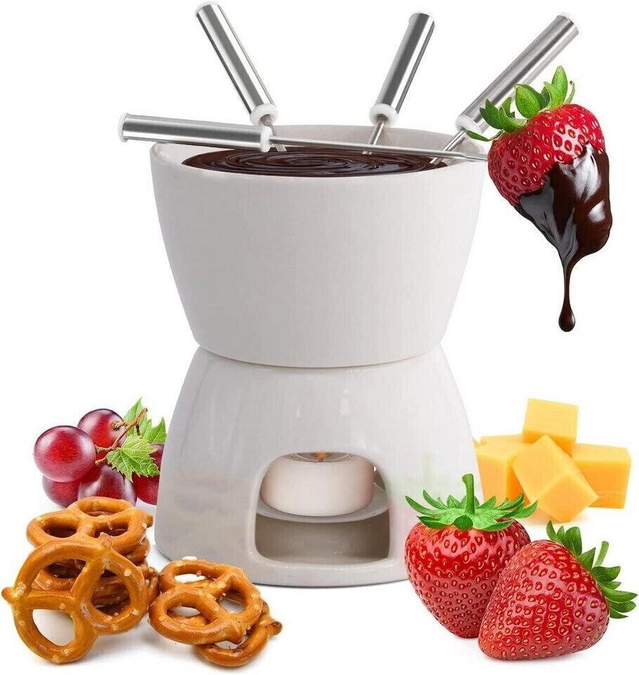 Joeji's Kitchen Chocolate fondue with fondue pot