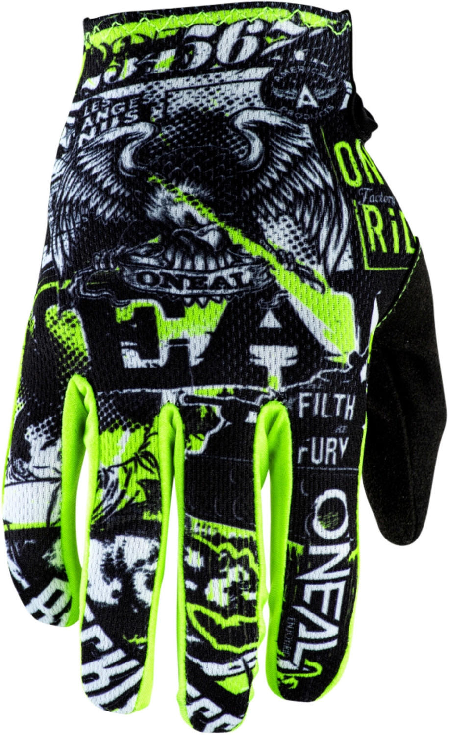 O'Neal Matrix Gloves Attack black/neon yellow