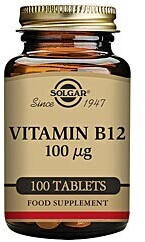 Solgar Vitamin B12 100µg tablets (100 pcs.)