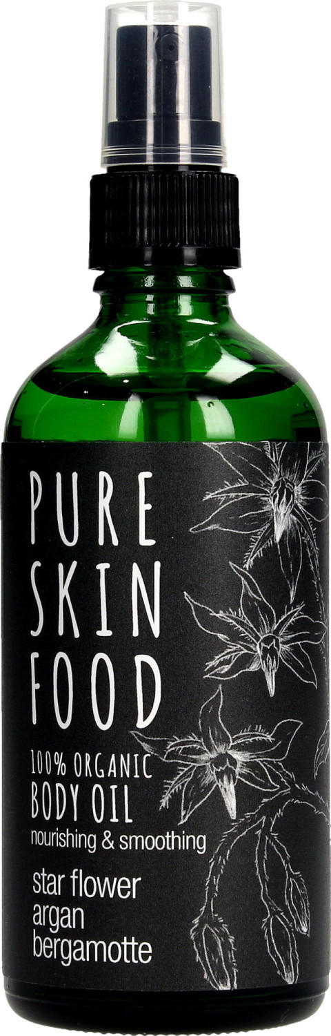Pure Skin Food FOOD Organic Body Oil Starflower, Argan & Bergamot (100ml)