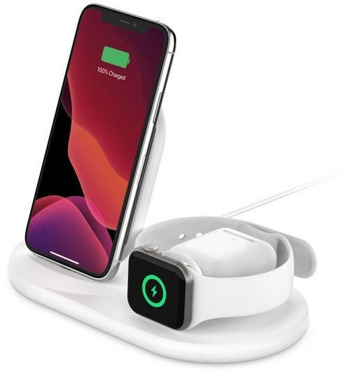 Belkin wireless BOOST CHARGE 3-in-1 Apple Charger White