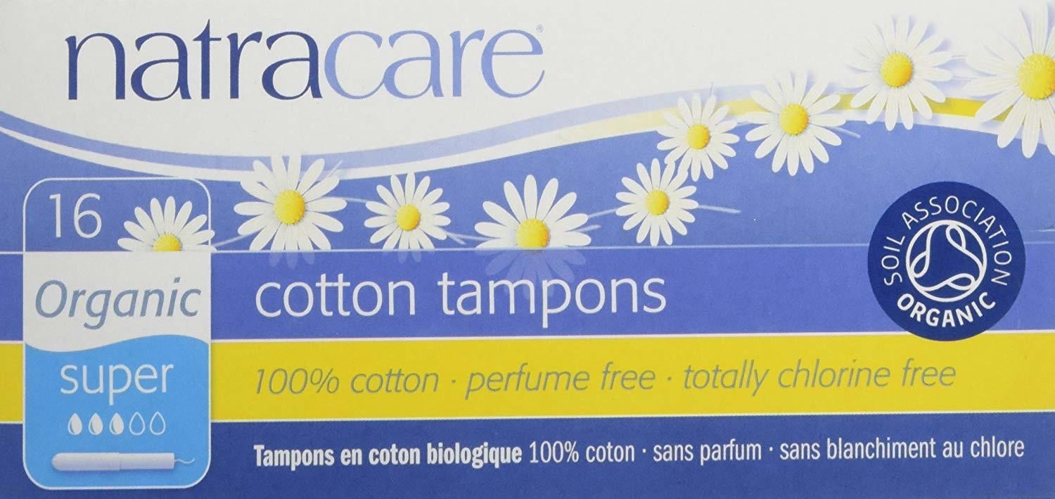 Natracare Organic Cotton Tampons with Applicator 16 Pack