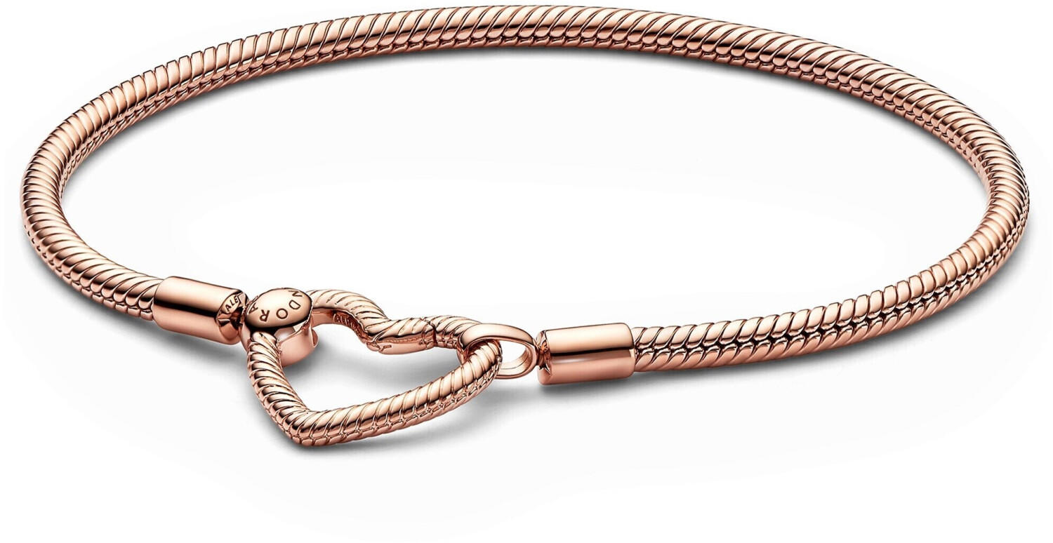 Pandora Pandora Moments Heart Closure Snake Chain Bracelet
