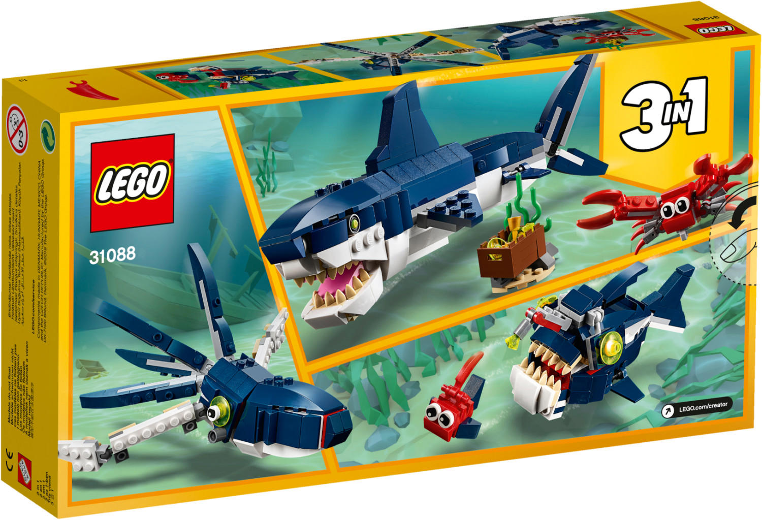 LEGO Creator - 3 in 1 Deep Sea Creatures (31088)
