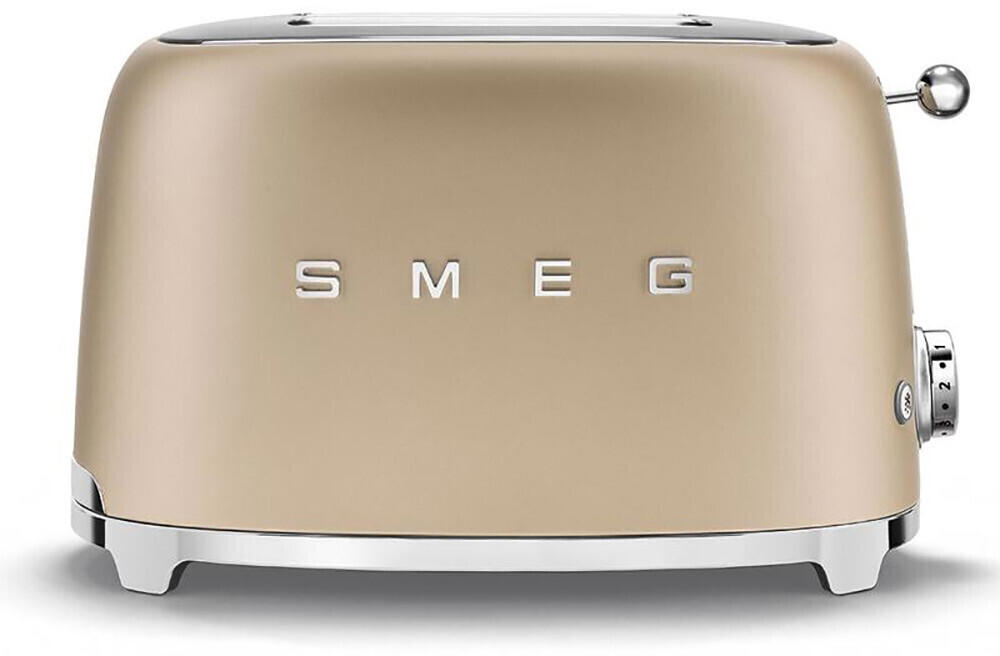 Smeg TSF01CHMUK Retro Style Toaster Matte Gold