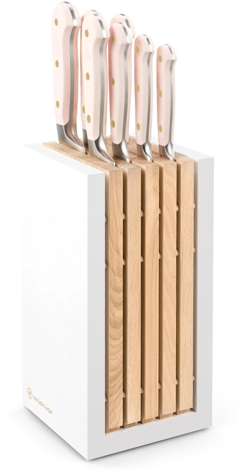 Wüsthof Knife block classic colour set 8 pieces pink himalayan salt