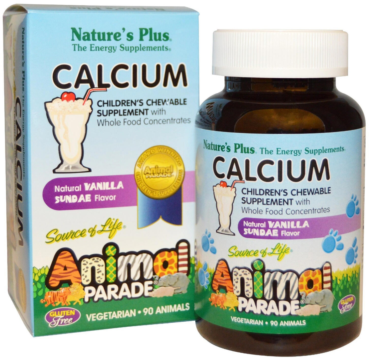 Nature's Plus Animal Parade Calcium Tablets (90 pcs)