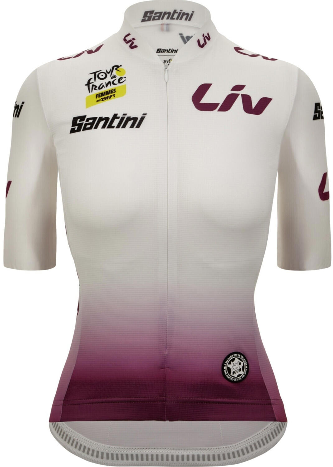 Santini Tour de France 2023 Best Young Rider Sleek Fit S/S Women Jersey white