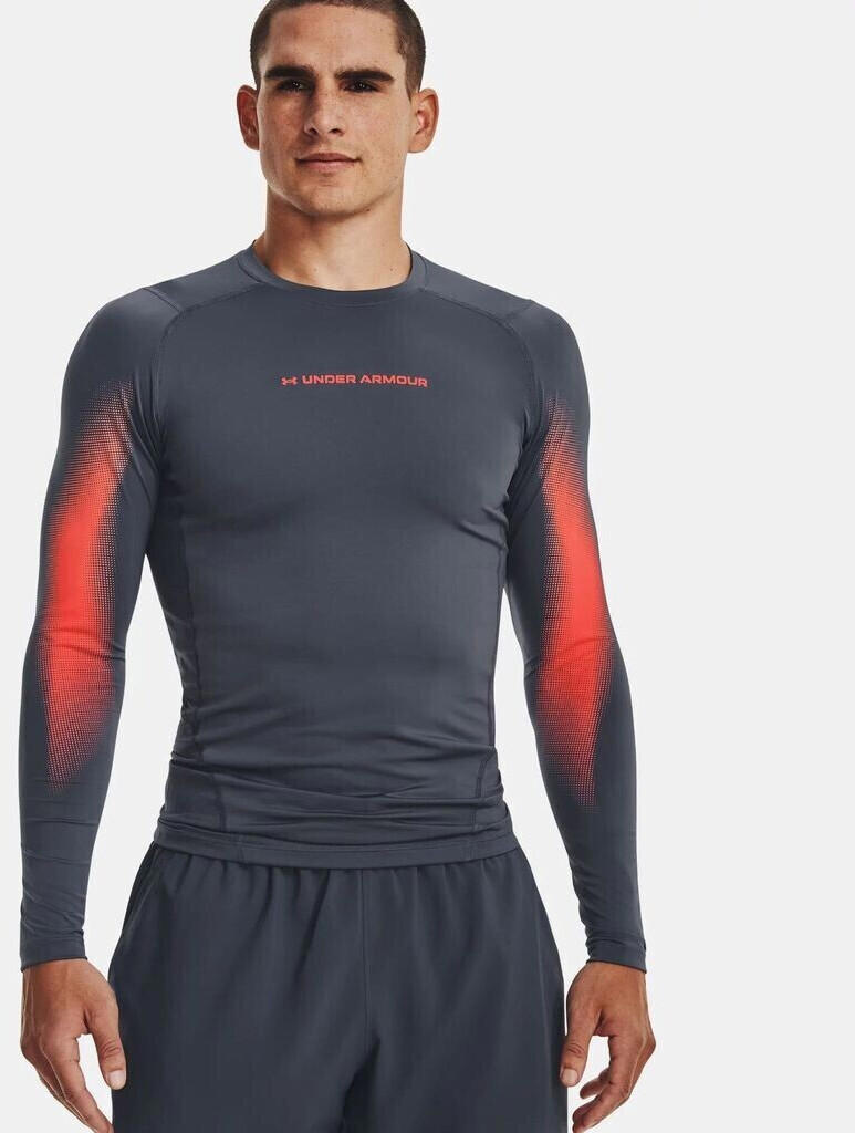 Under Armour Men's HeatGear Long Sleeve (1377157) downpour gray