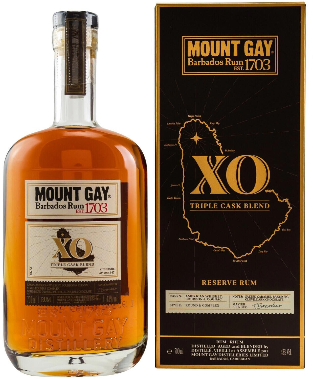 Mount Gay XO Reserve Cask Rum 0,7l 43%