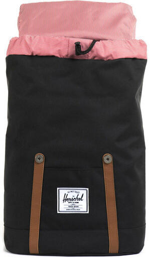 Herschel Retreat Backpack (2021) black/tan synthetic leather