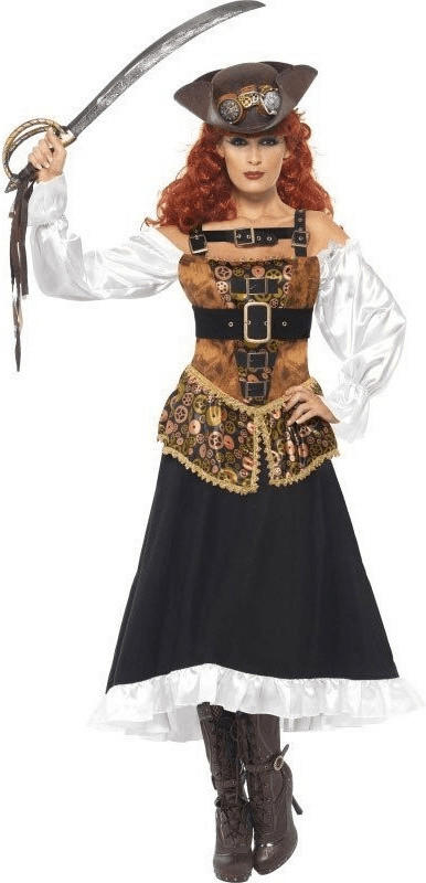 Smiffy's Steam Punk Pirate Wench Costume (28709)