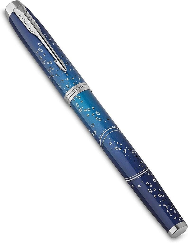 Parker Filler IM Premium S.E. Submerge spring M made of stainless steel blue chrome trim