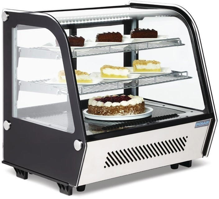 Polar Refrigerated display case 120Ltr