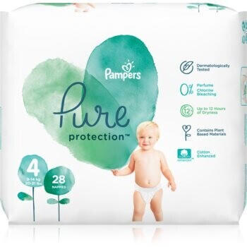 Pampers Pure Protection Size 4 (9-14 kg) 28 pcs.