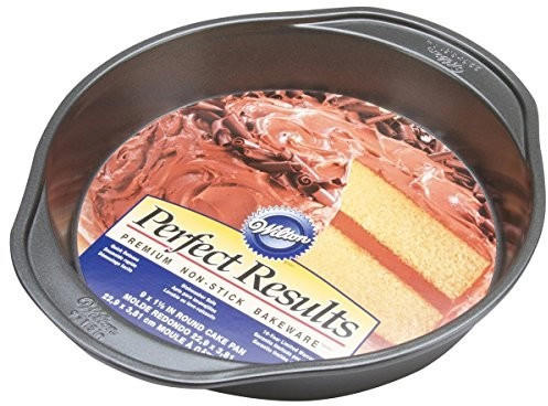 Wilton 2105-6059 Perfect Results Round Cake Pan 9 by 1.5-Inch